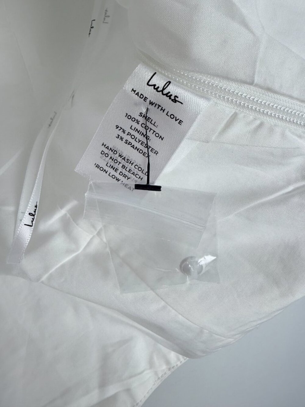 NWT Lulus Square Neck Poplin Top Buttons Sleeveless White Size Small S NEW - Picture 8 of 13